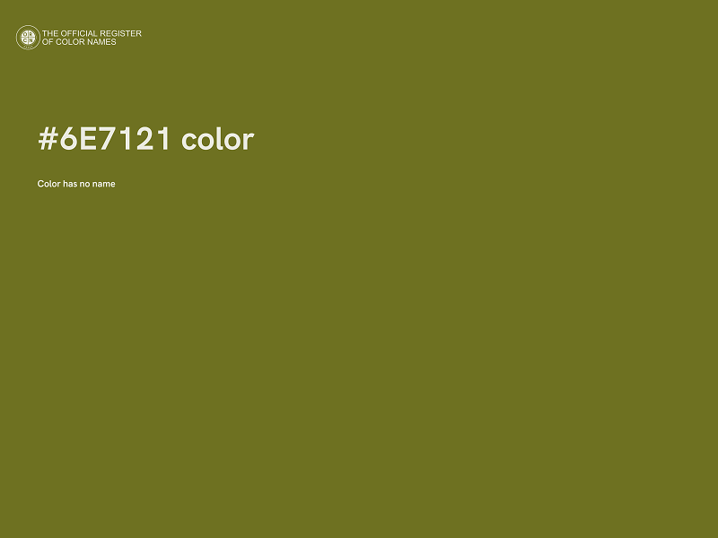 #6E7121 color image
