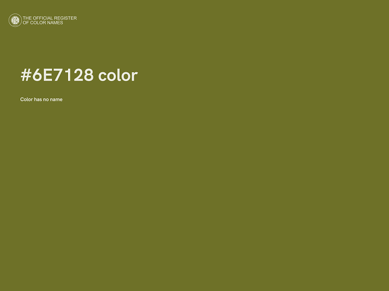 #6E7128 color image