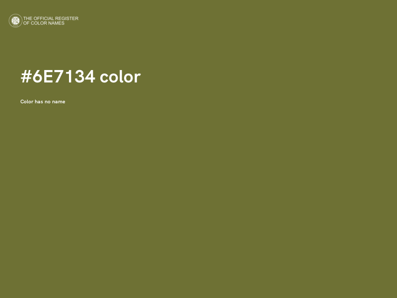 #6E7134 color image