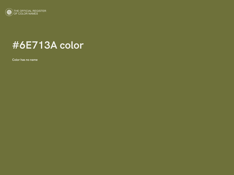 #6E713A color image