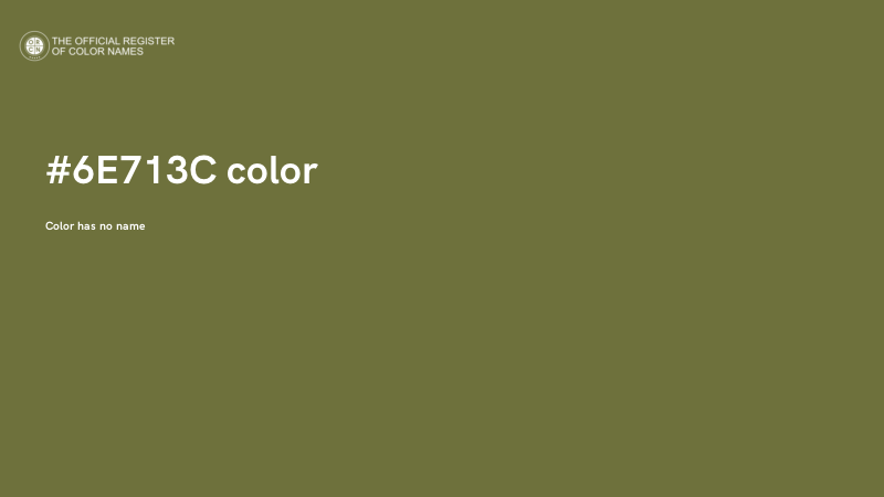 #6E713C color image