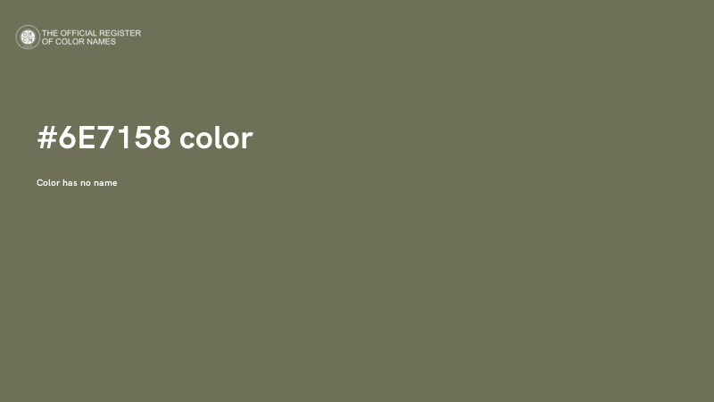 #6E7158 color image