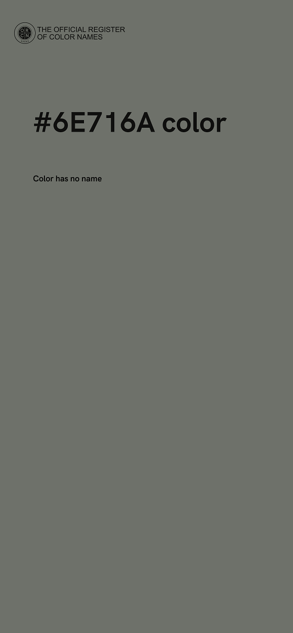 #6E716A color image