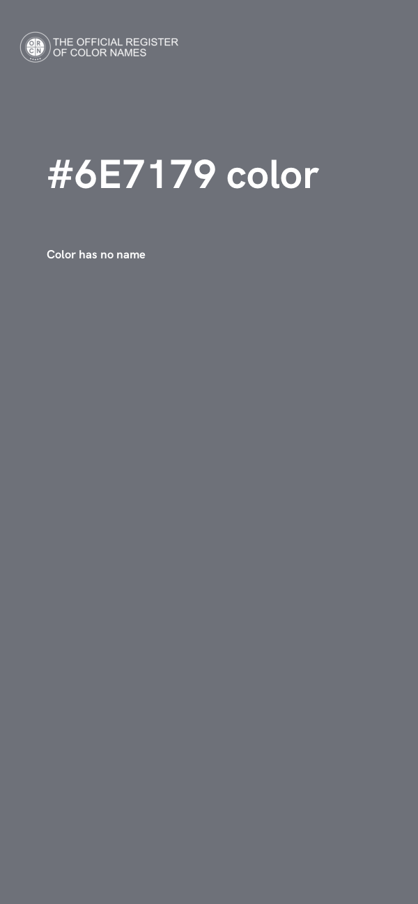 #6E7179 color image