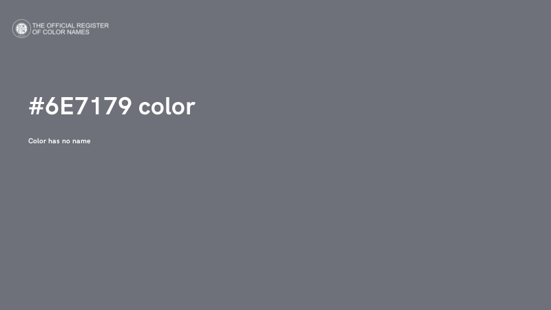 #6E7179 color image