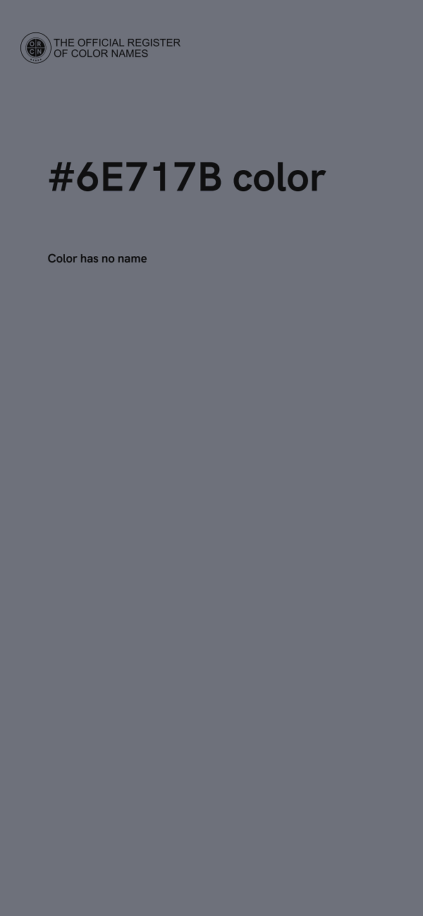 #6E717B color image