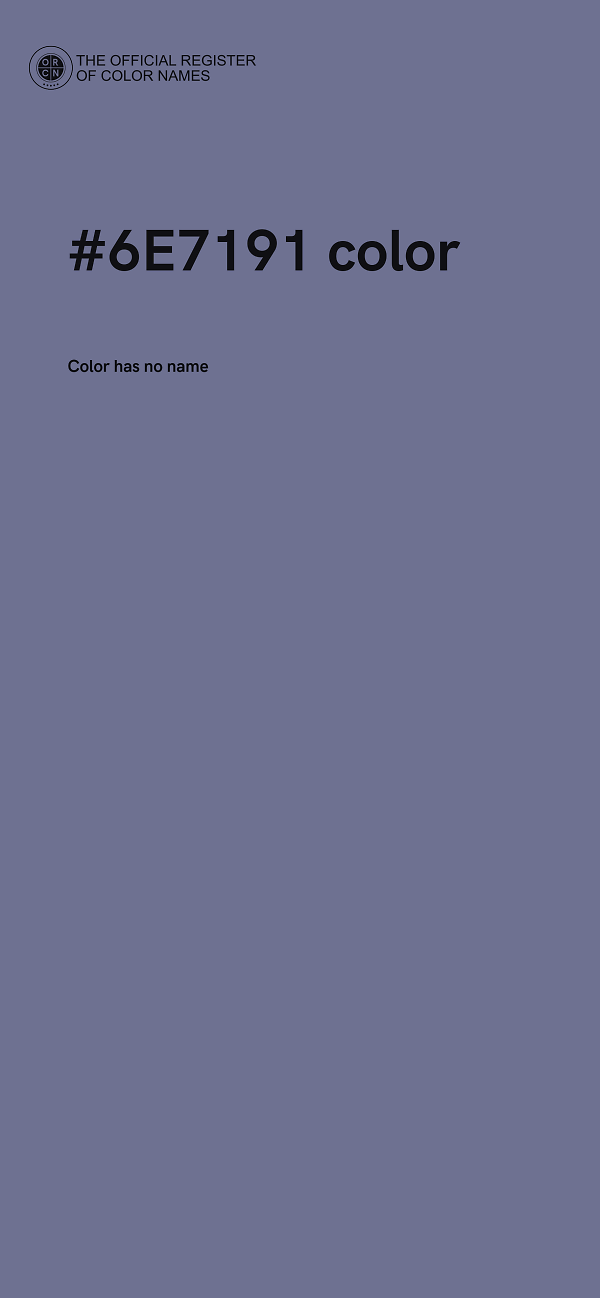 #6E7191 color image