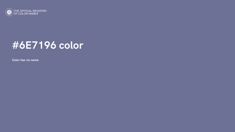 #6E7196 color image