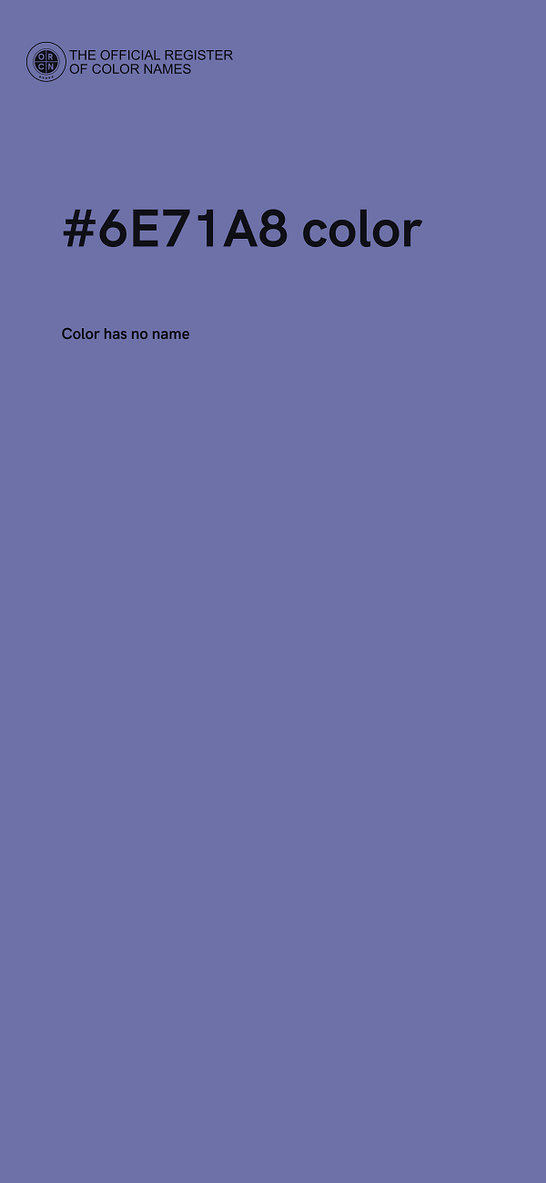 #6E71A8 color image