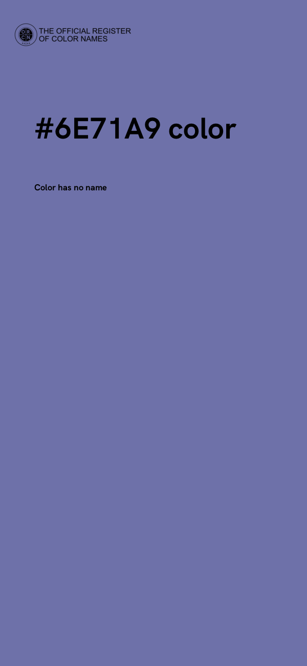 #6E71A9 color image