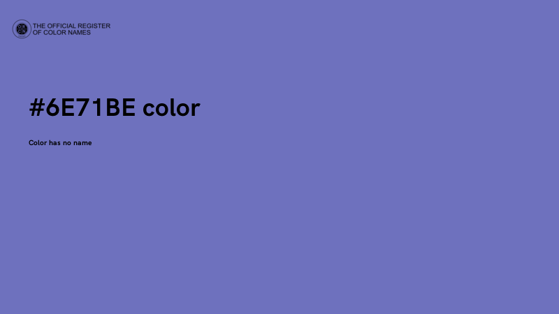 #6E71BE color image