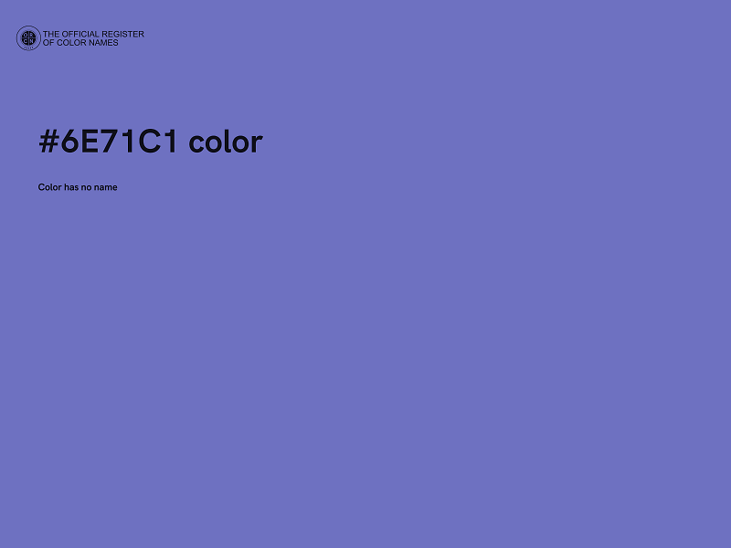 #6E71C1 color image