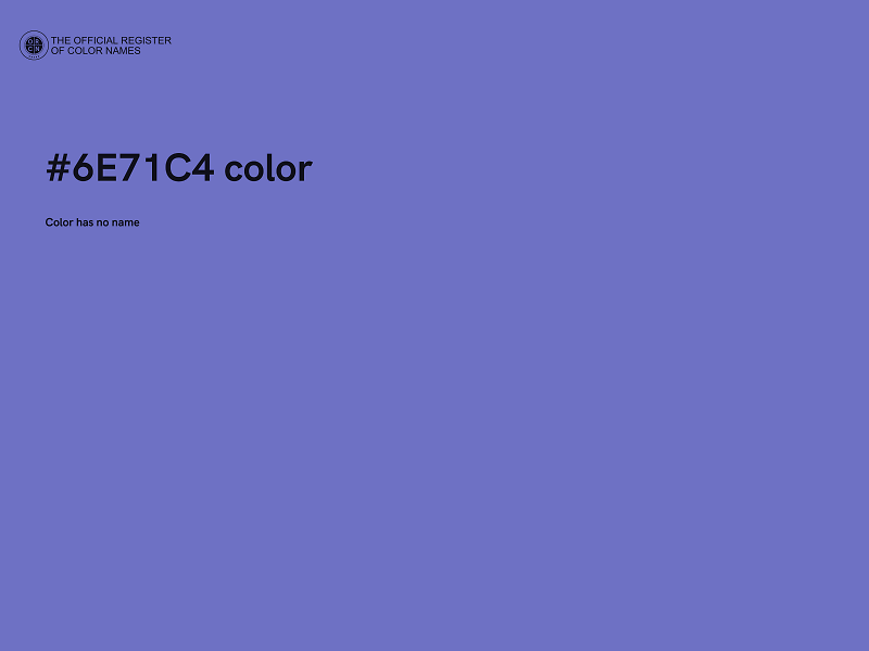 #6E71C4 color image