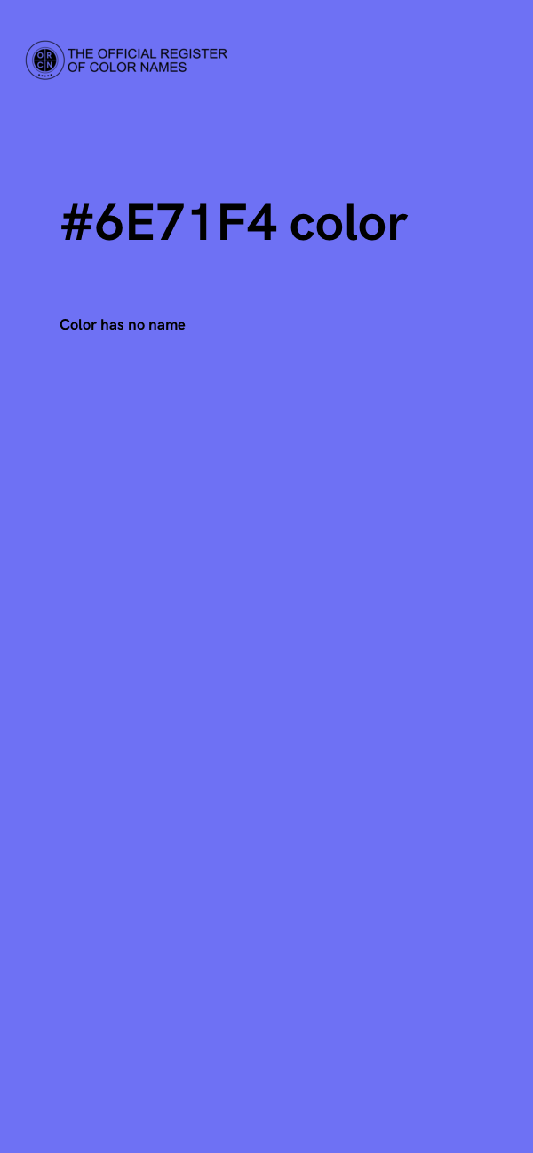 #6E71F4 color image