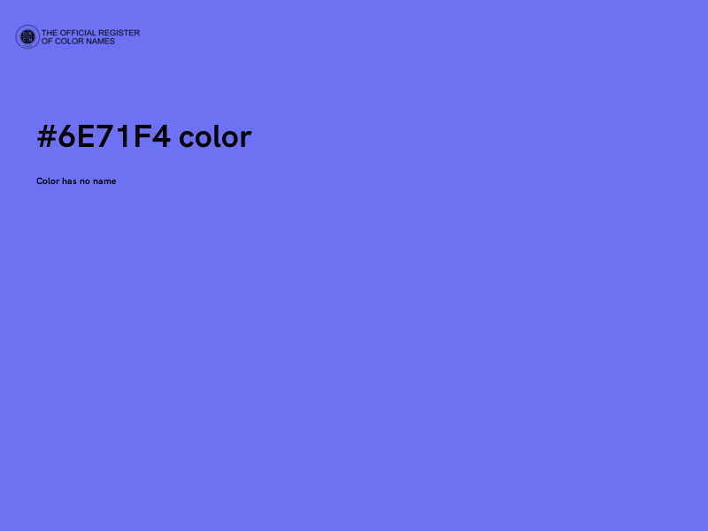 #6E71F4 color image
