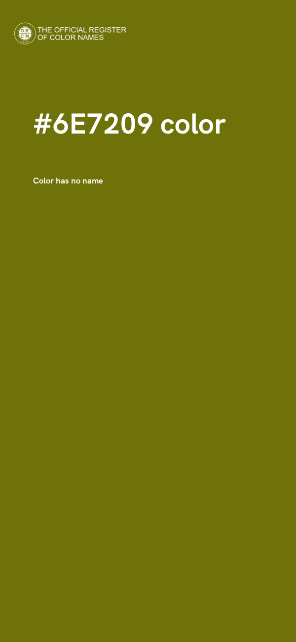 #6E7209 color image