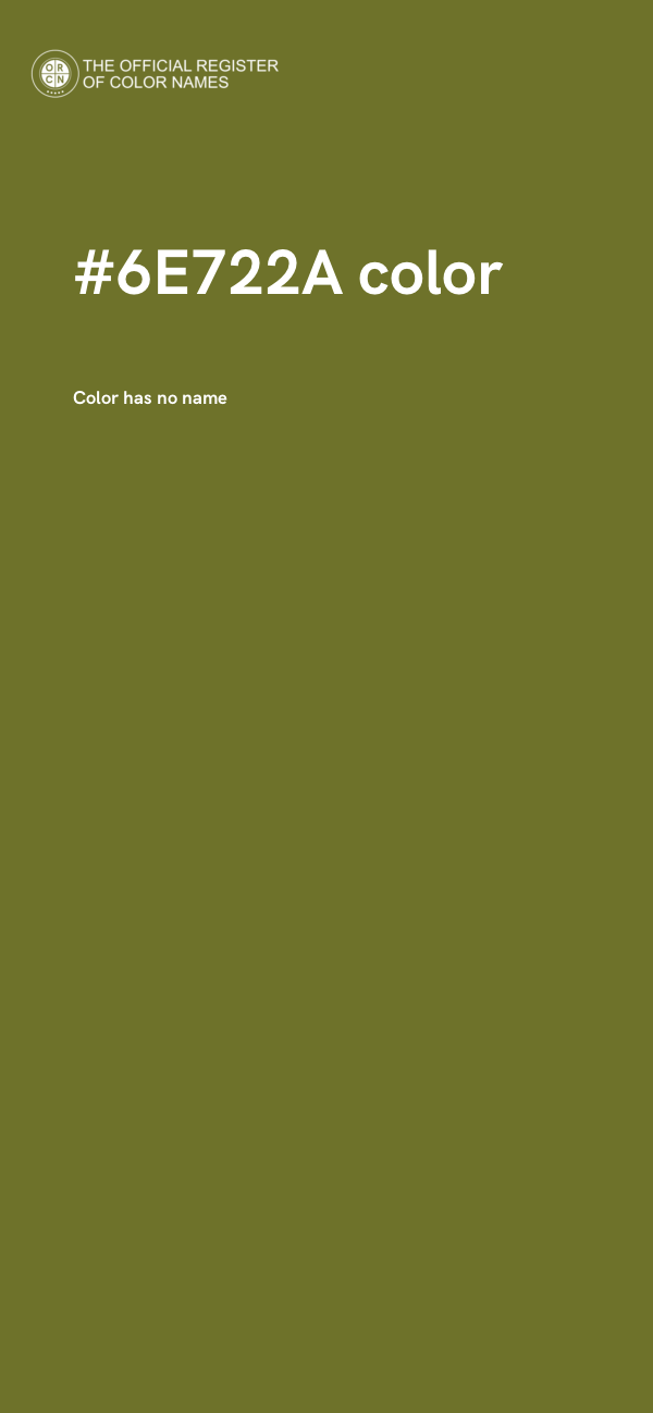 #6E722A color image