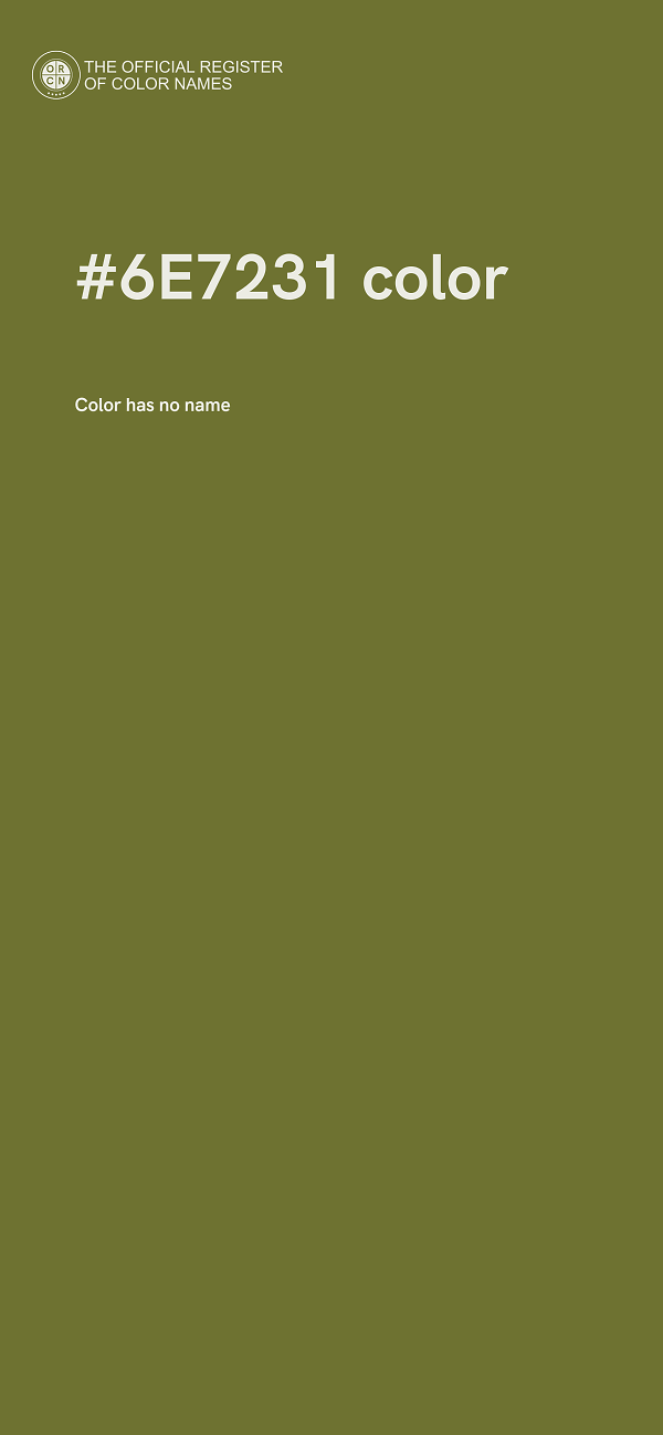 #6E7231 color image