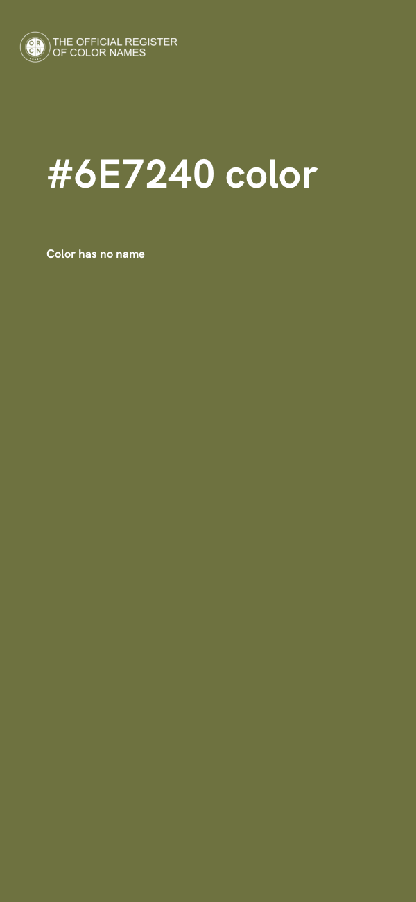 #6E7240 color image