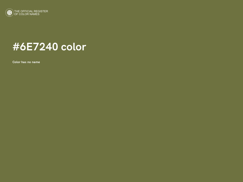#6E7240 color image