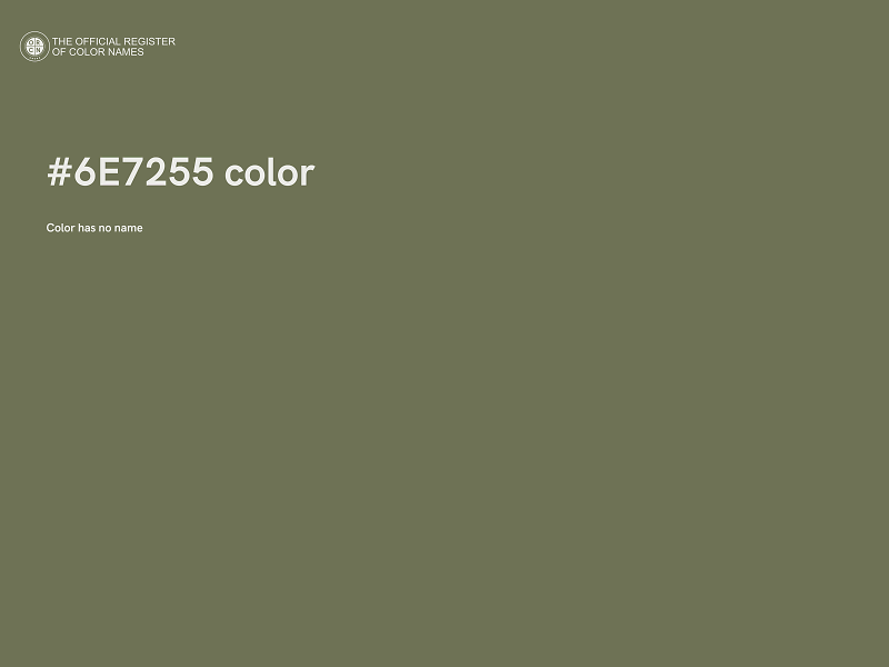 #6E7255 color image