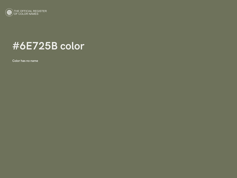 #6E725B color image