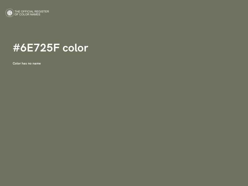 #6E725F color image