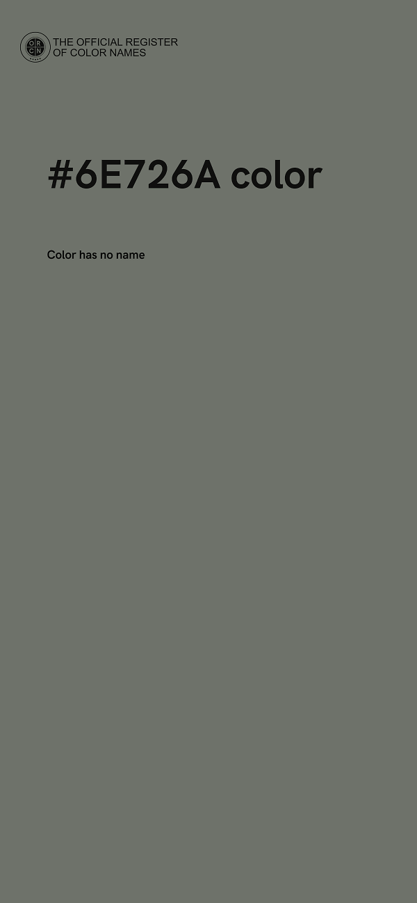 #6E726A color image
