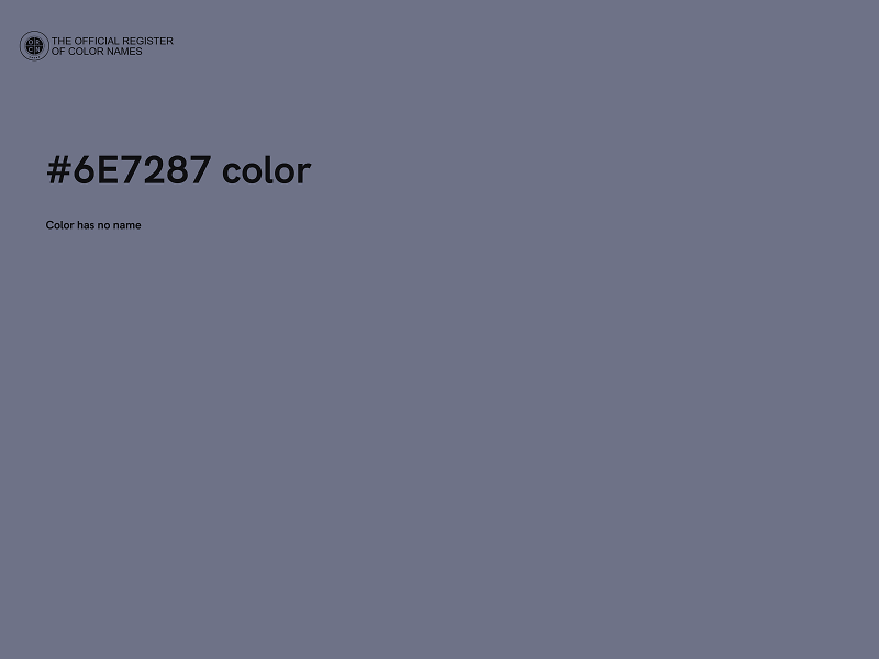 #6E7287 color image