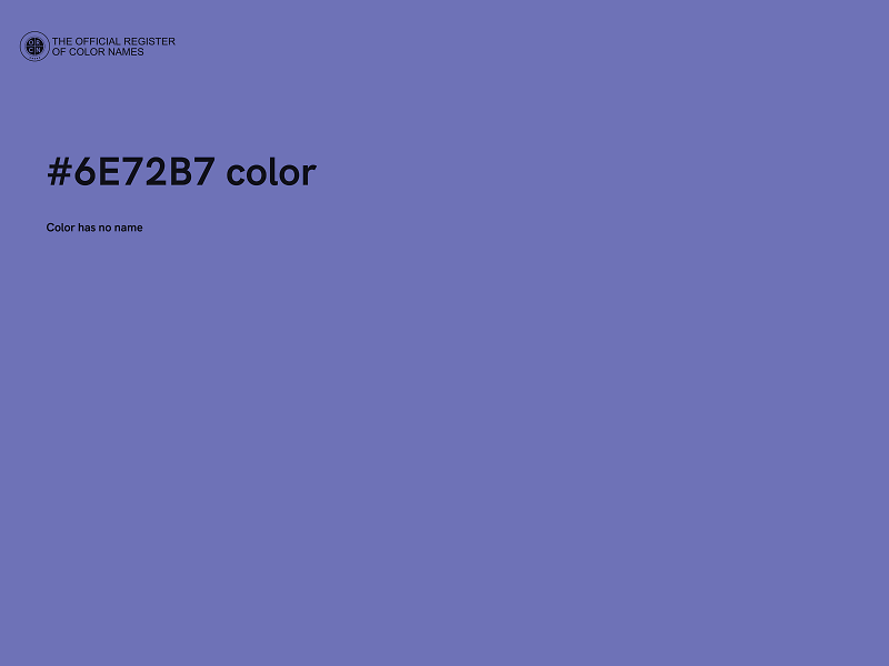 #6E72B7 color image