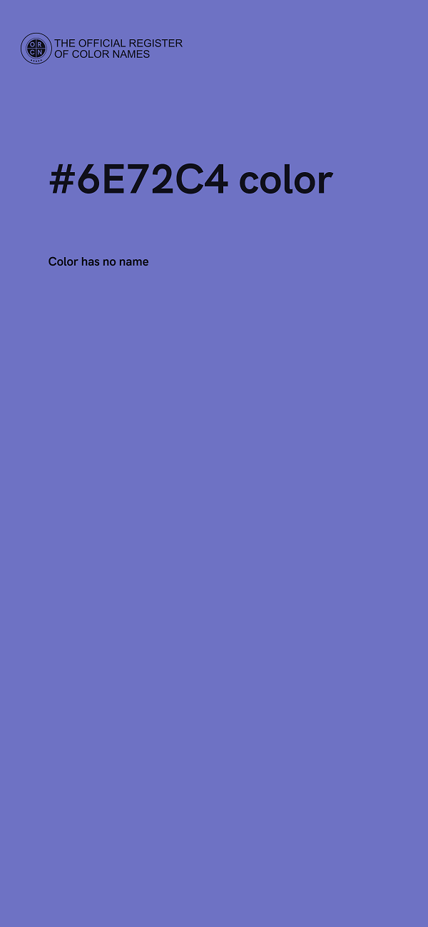 #6E72C4 color image