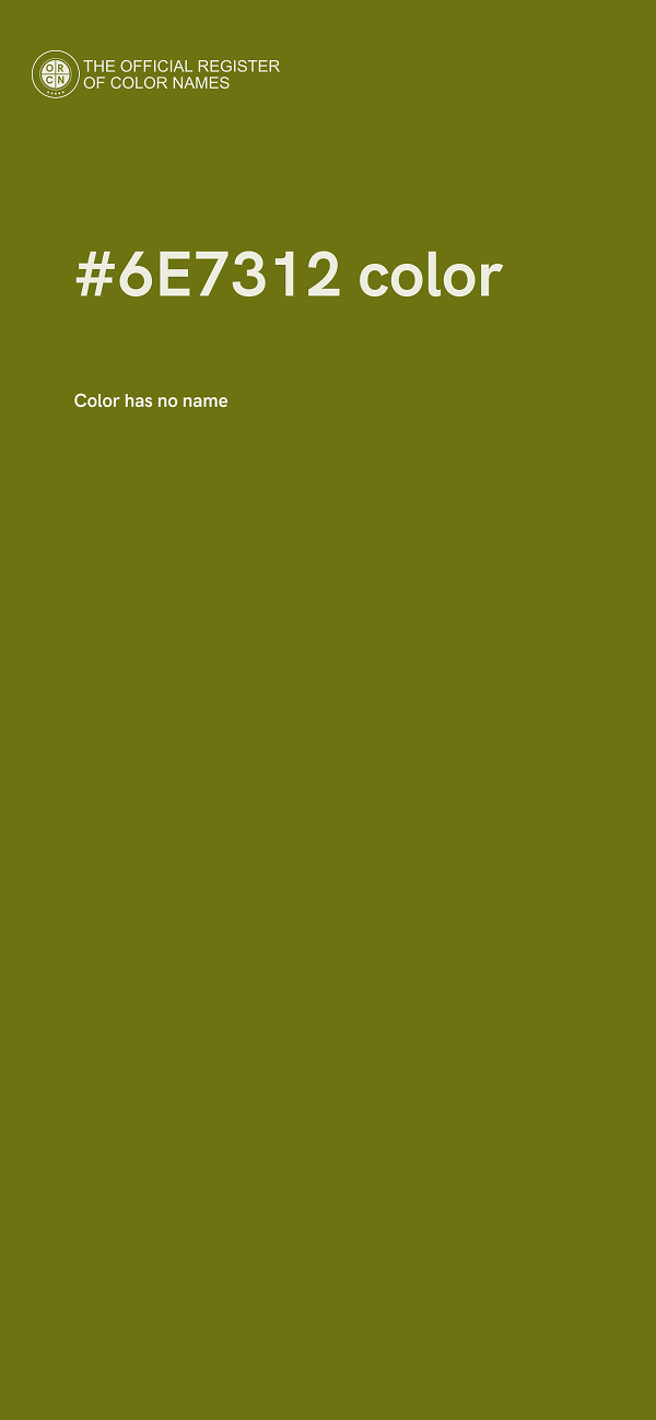 #6E7312 color image