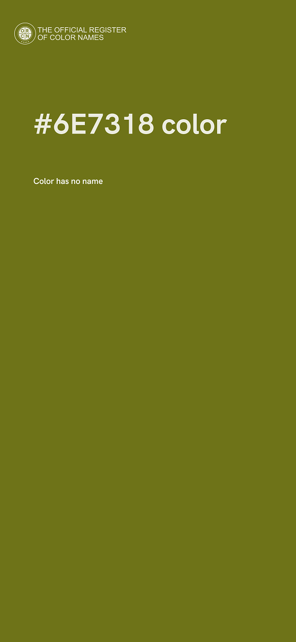 #6E7318 color image