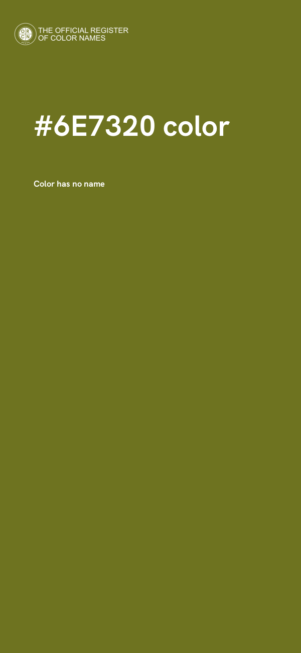 #6E7320 color image