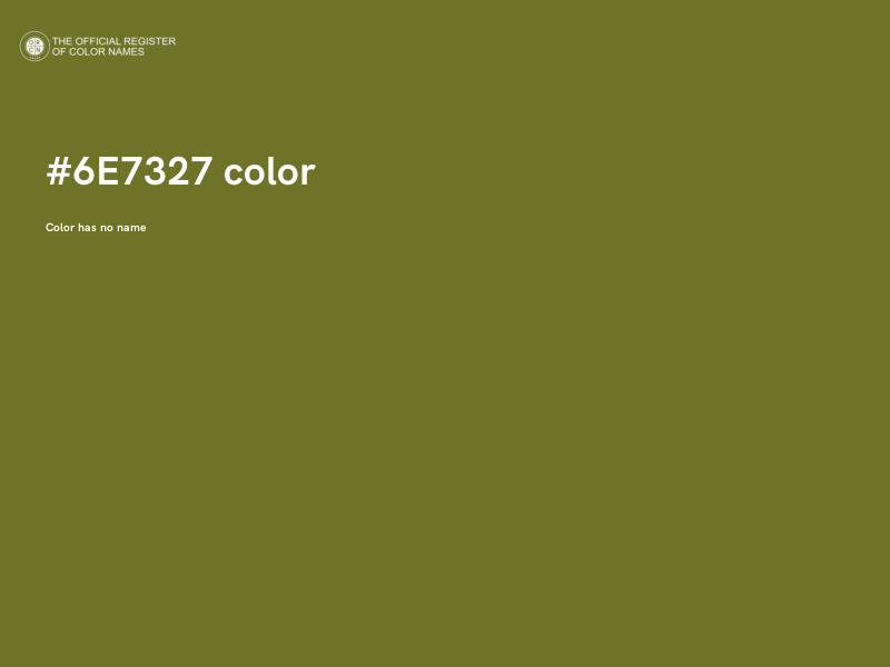 #6E7327 color image