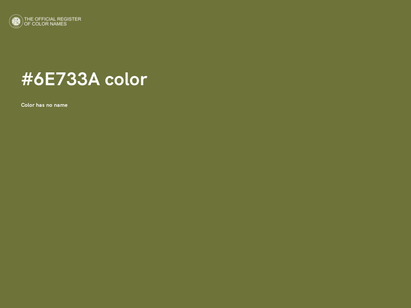#6E733A color image