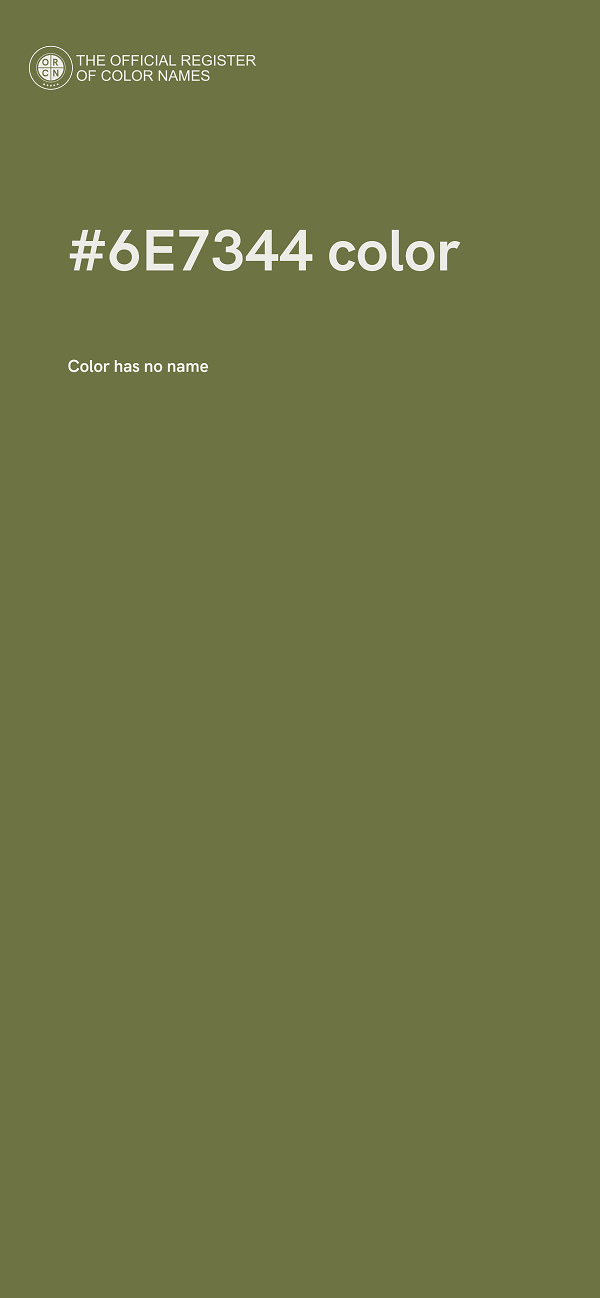 #6E7344 color image