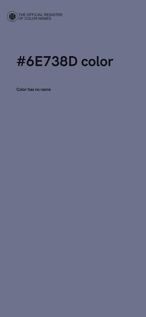 #6E738D color image
