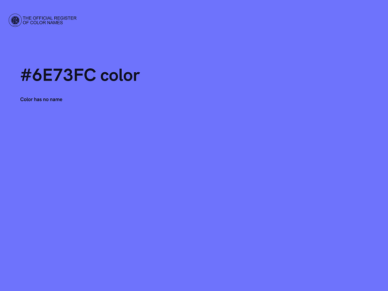 #6E73FC color image