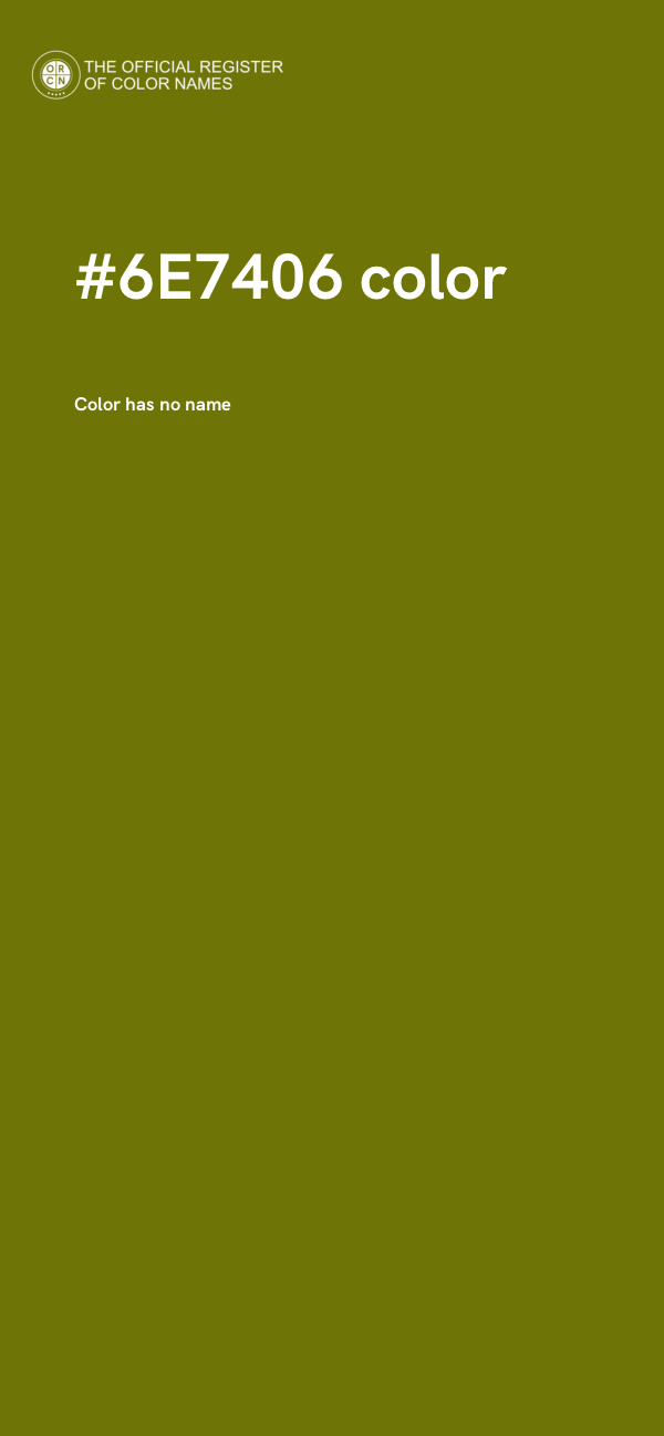 #6E7406 color image