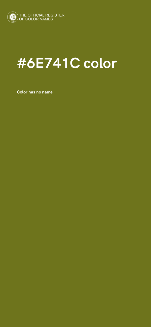 #6E741C color image
