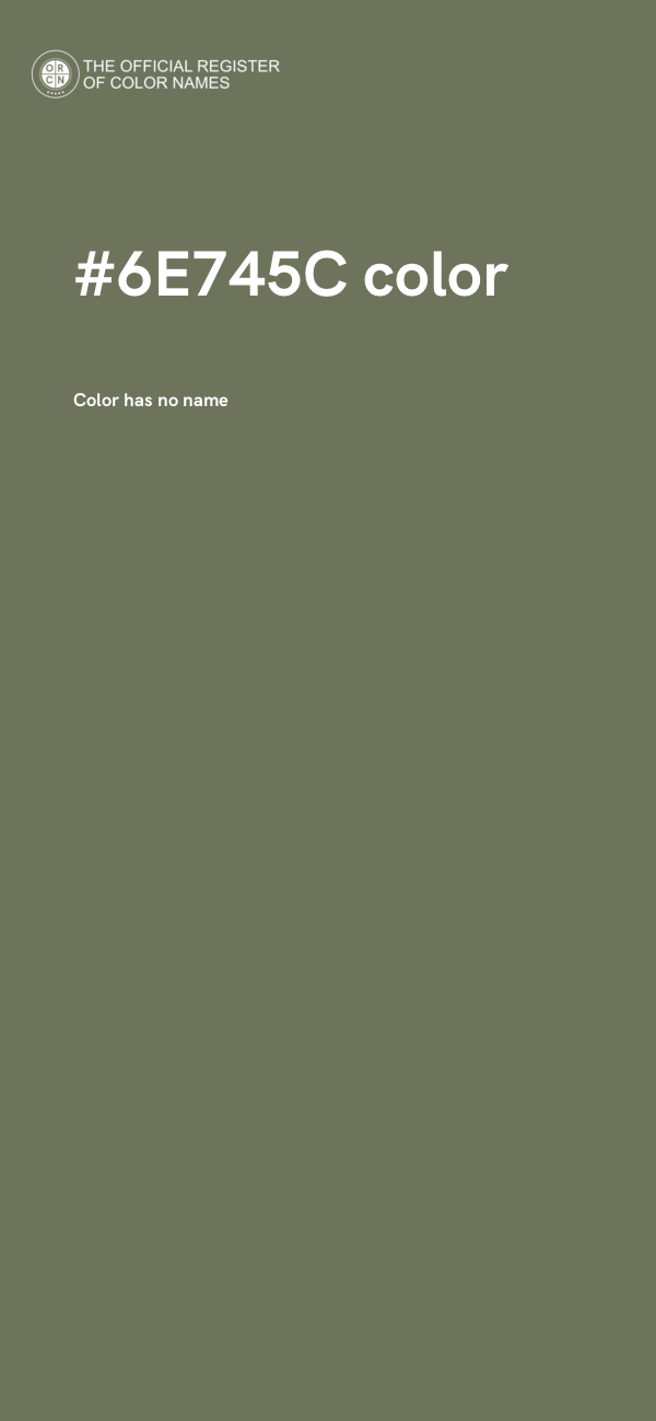 #6E745C color image