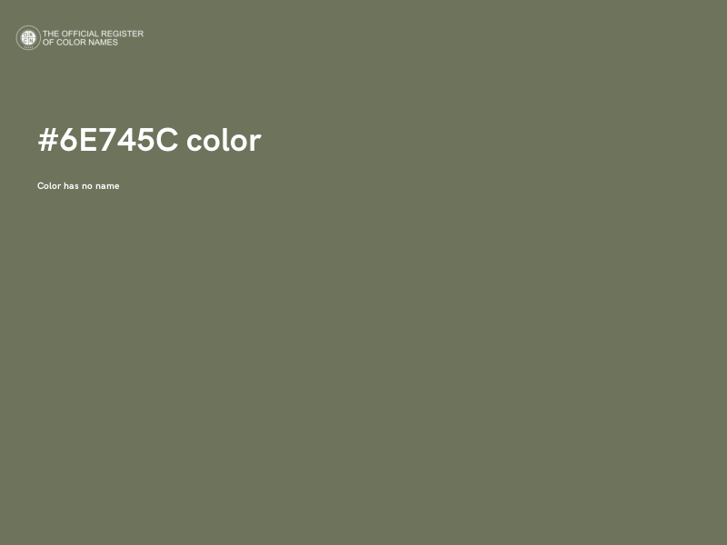 #6E745C color image