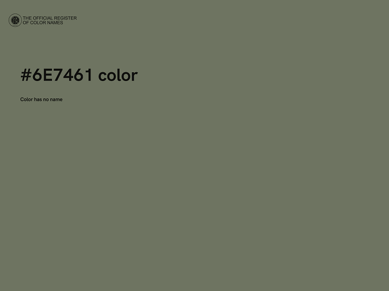 #6E7461 color image