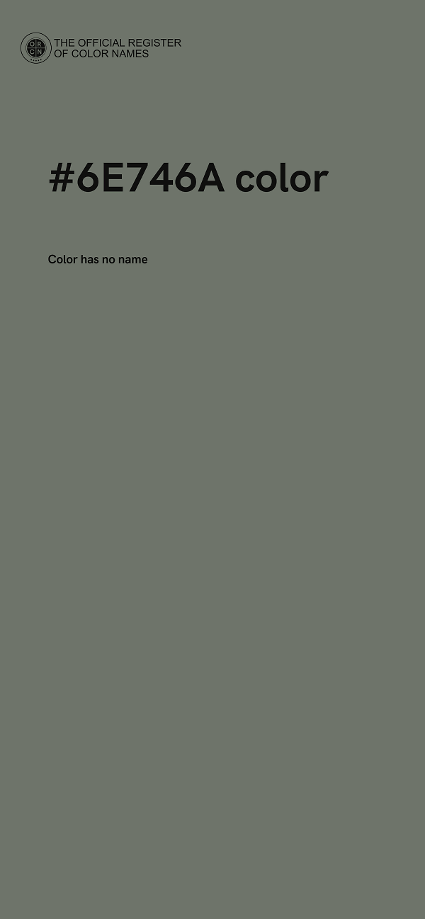 #6E746A color image