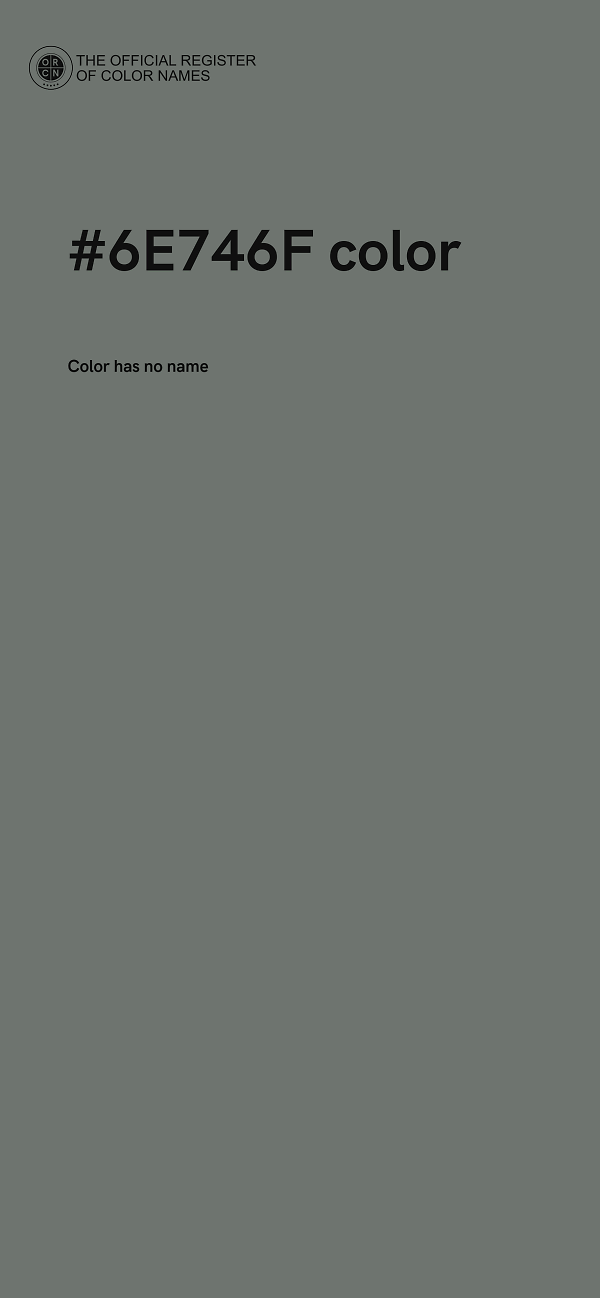 #6E746F color image