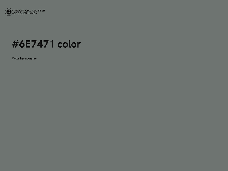 #6E7471 color image