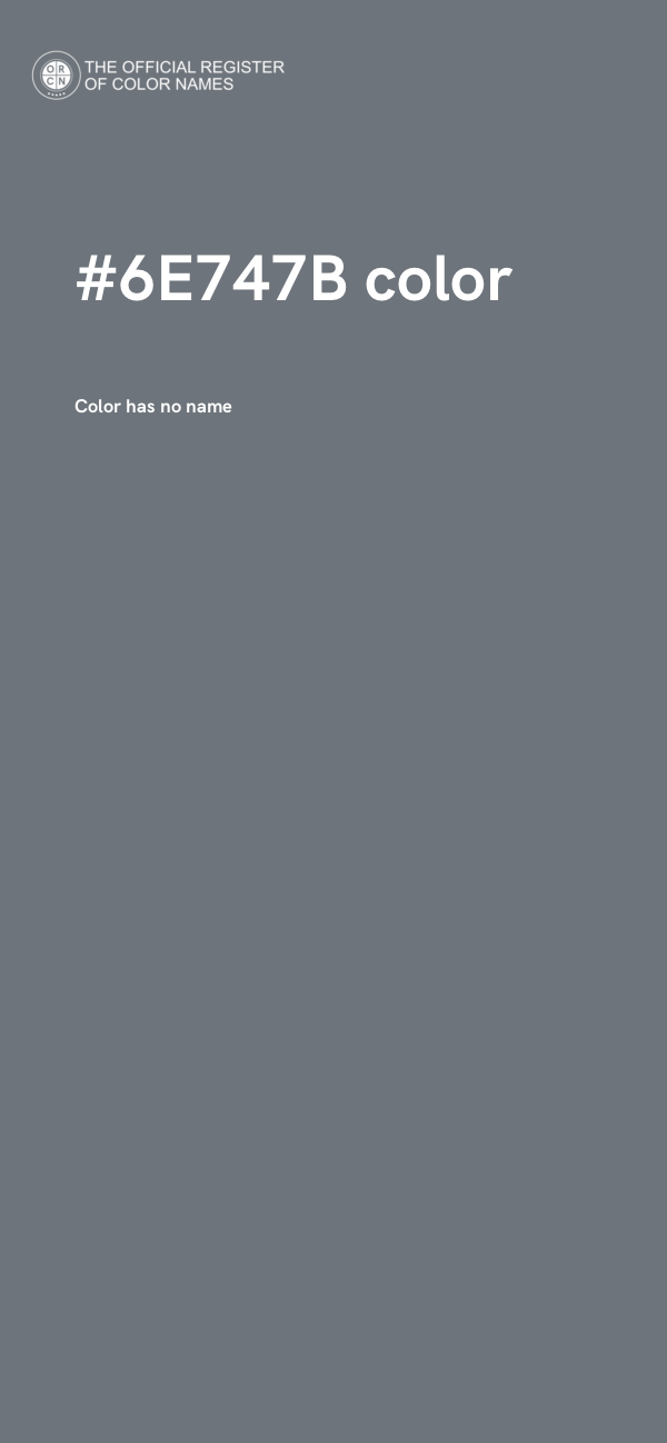 #6E747B color image