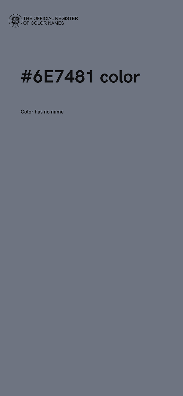 #6E7481 color image