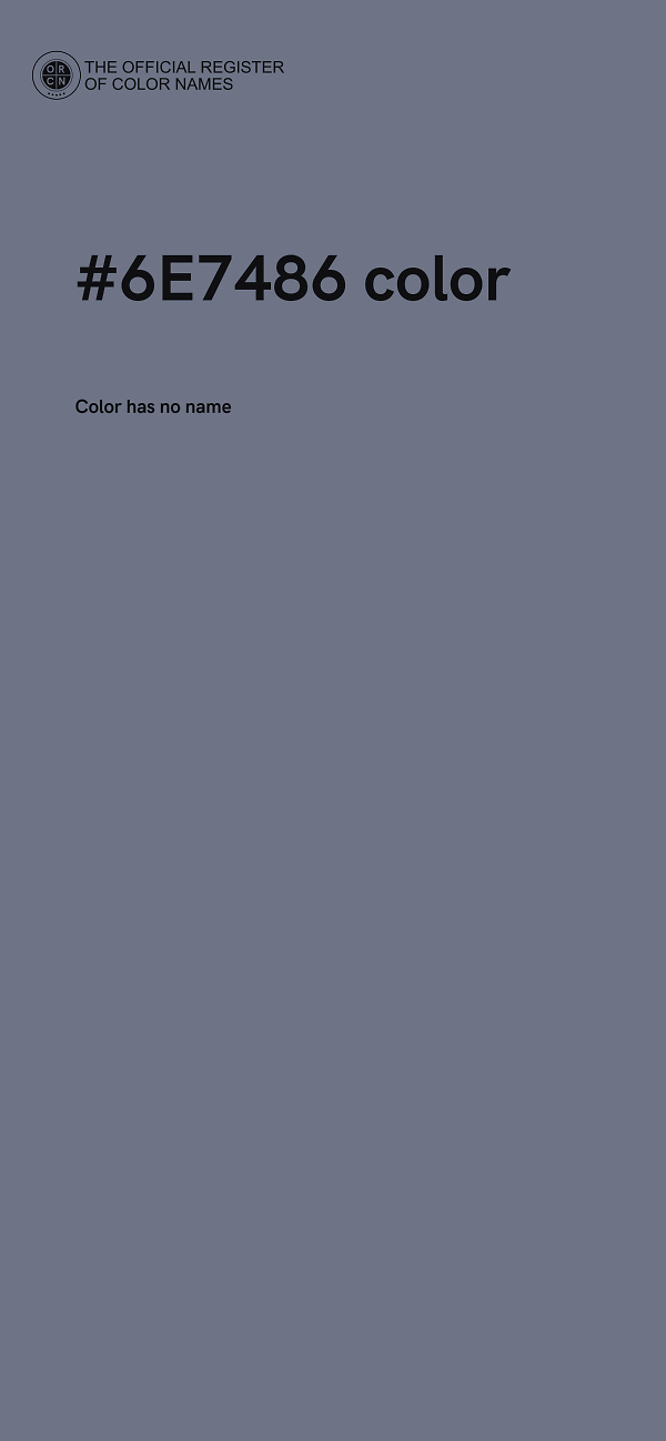 #6E7486 color image
